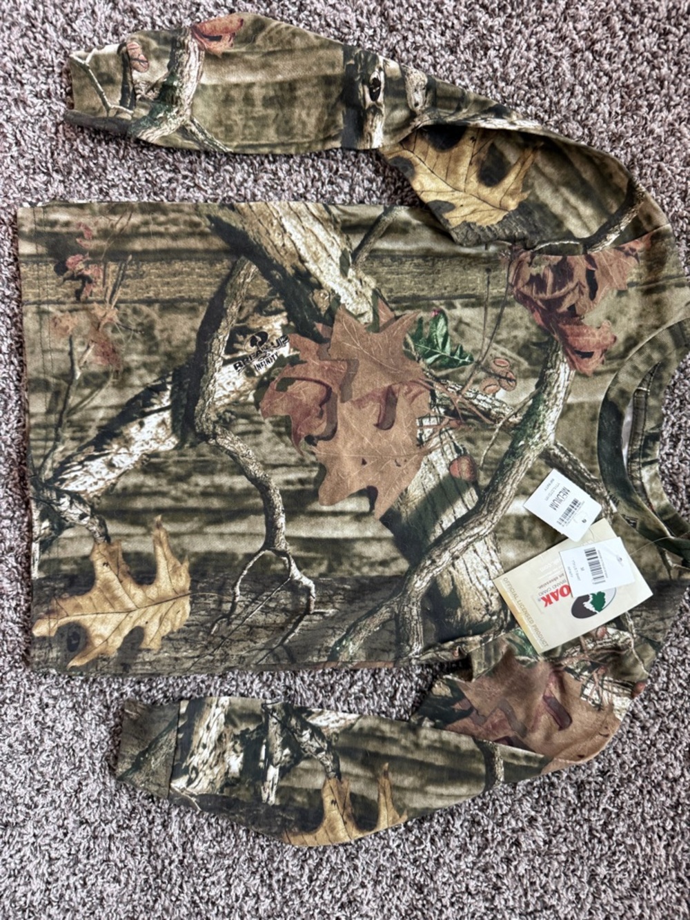 NWT Kids Mossy Oak Long Sleeve Camo